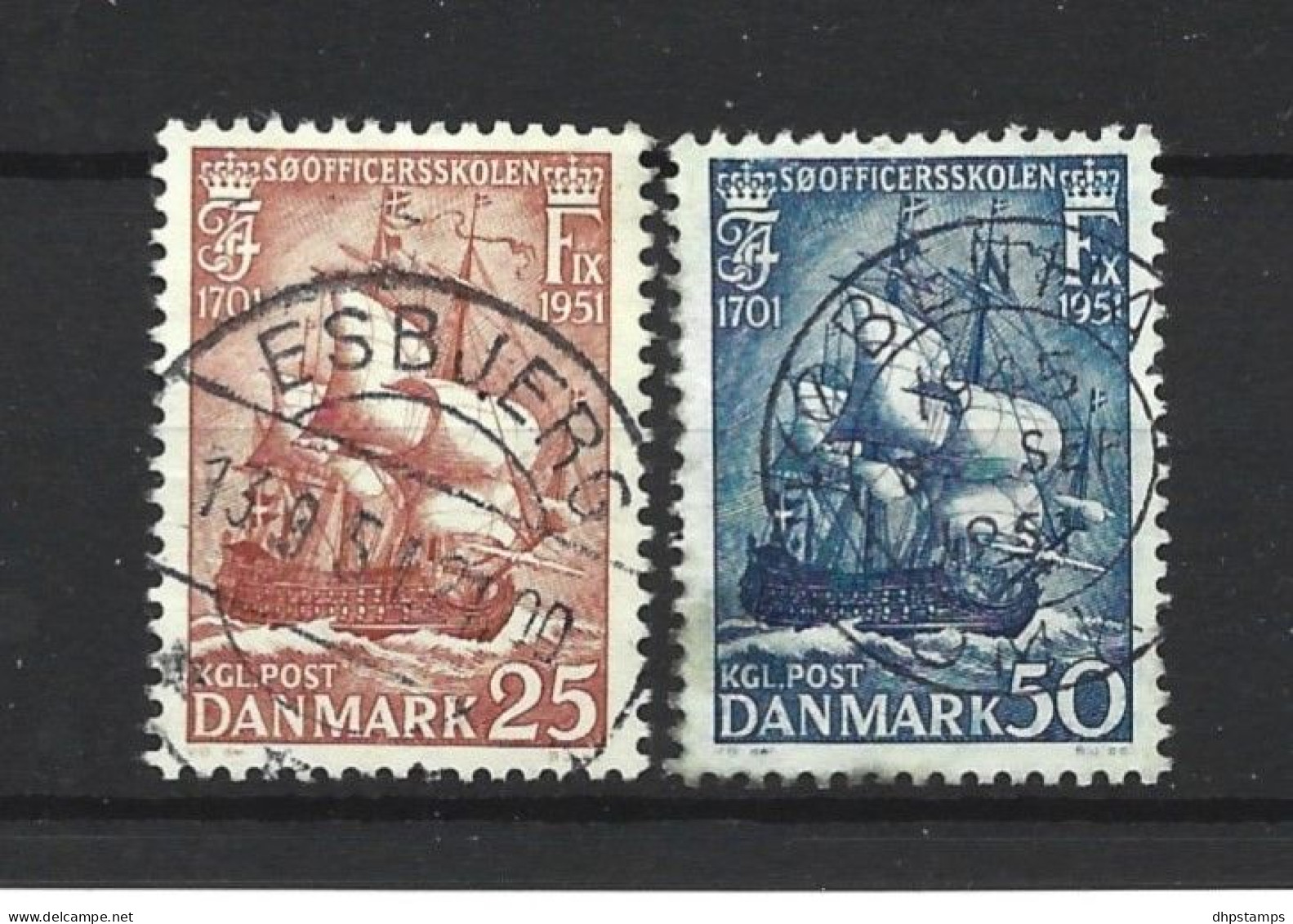Denmark 1951 Ships Y.T. 338/339 (0) - Used Stamps