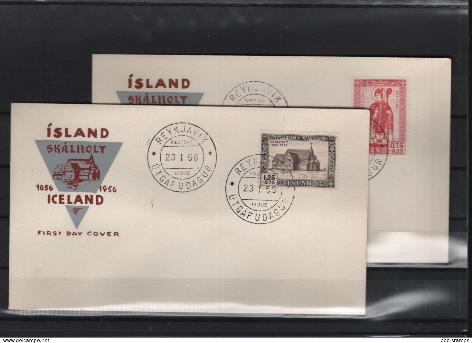 Island Michel Cat.No. FDC 300/302 Singles - FDC