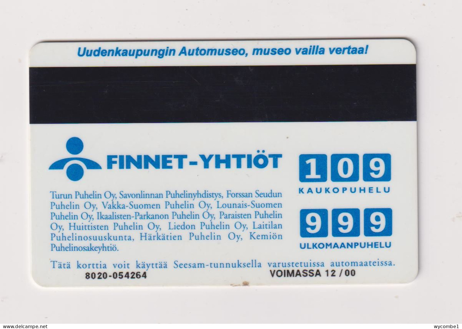 FINLAND  - Motor Cycle Magnetic Phonecard - Finnland