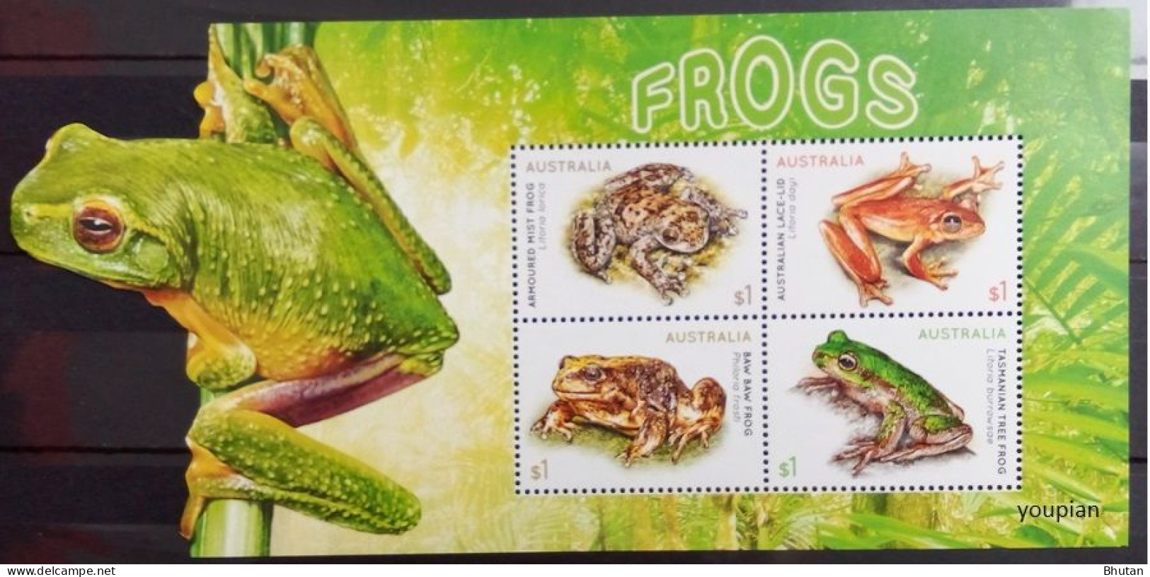 Australia 2018, Frogs, MNH Unusual S/S - Ungebraucht