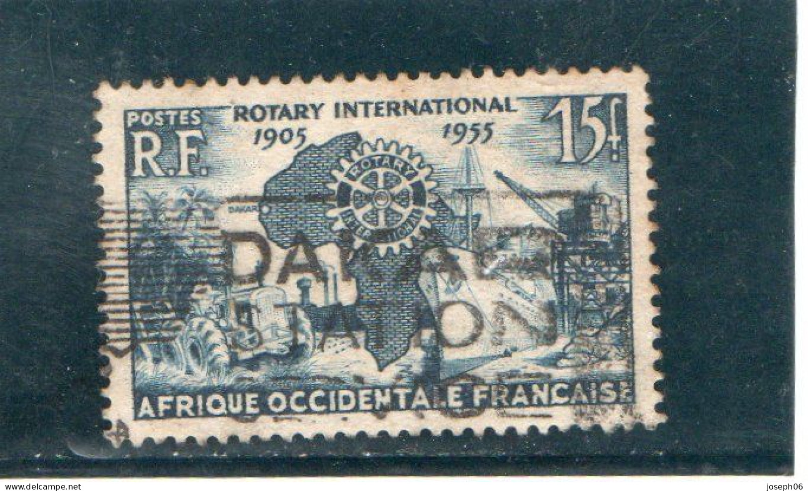 AFRIQUE  OCCIDENTALE   1955  Y.T. N° 53  Oblitéré  Frais De Gestion Compris - Autres - Afrique