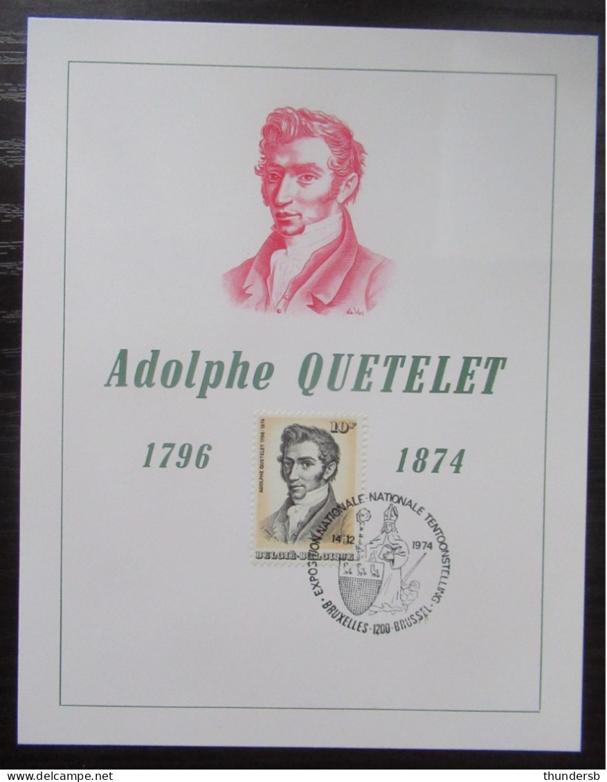 1742 'Adolphe Quetelet' - Gedenkdokumente