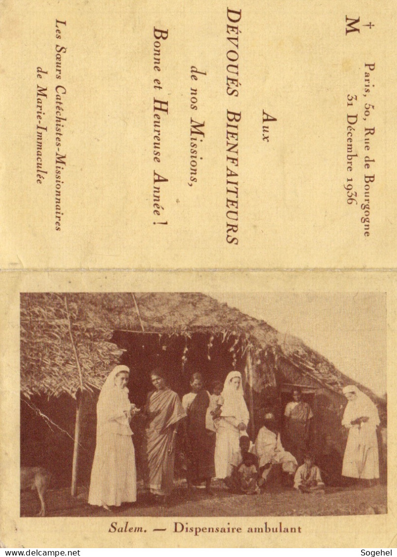 Calendrier "Les Sœurs Catéchistes-Missionnaires De Marie-Immaculée" De 1937 - Tamaño Pequeño : 1921-40