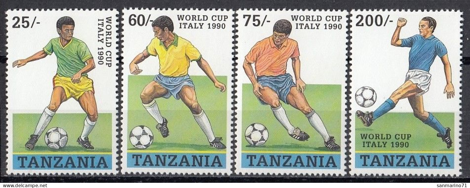 TANZANIA 664-667,unused (**) Football - Tansania (1964-...)