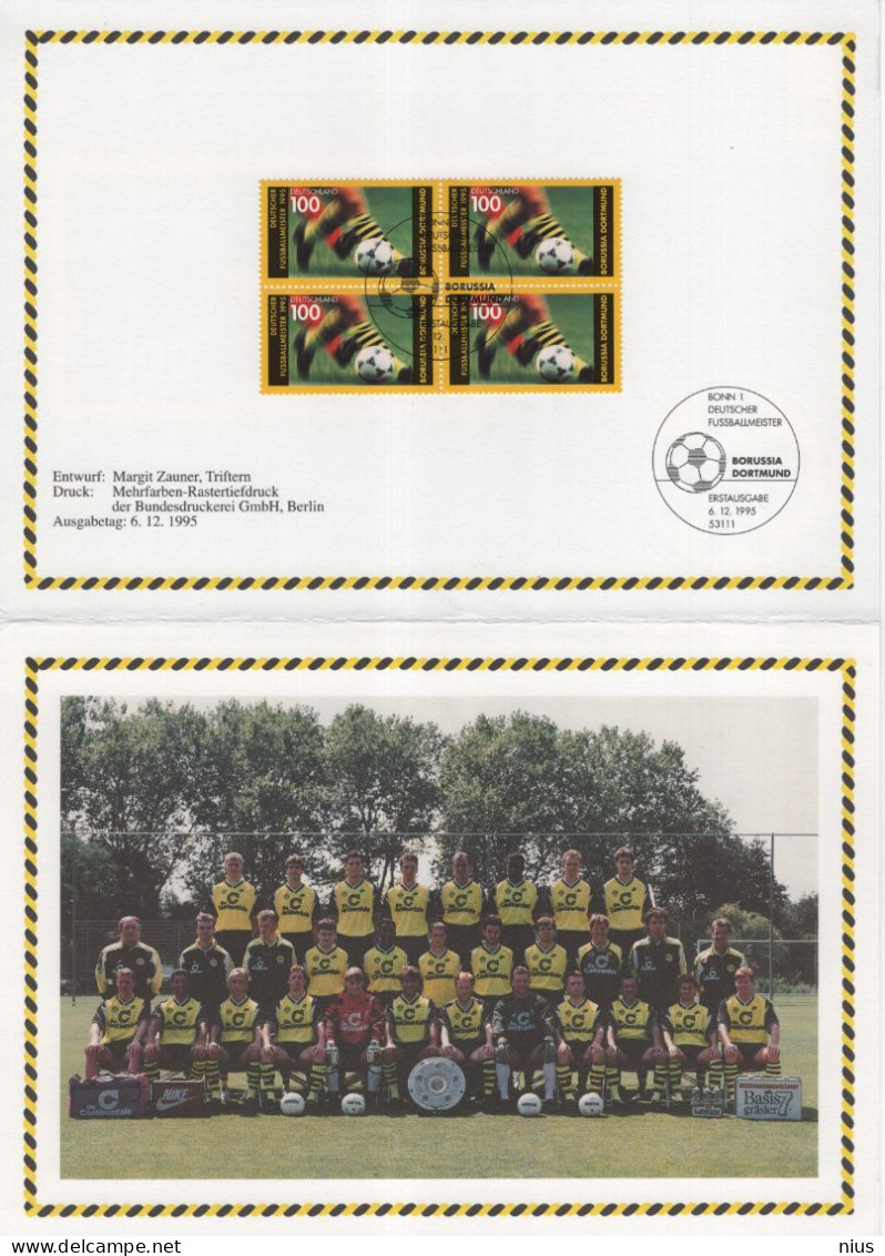 Germany Deutschland 1995 Borussia Dortmund Football Fußball, Canceled In Bonn - 1991-2000