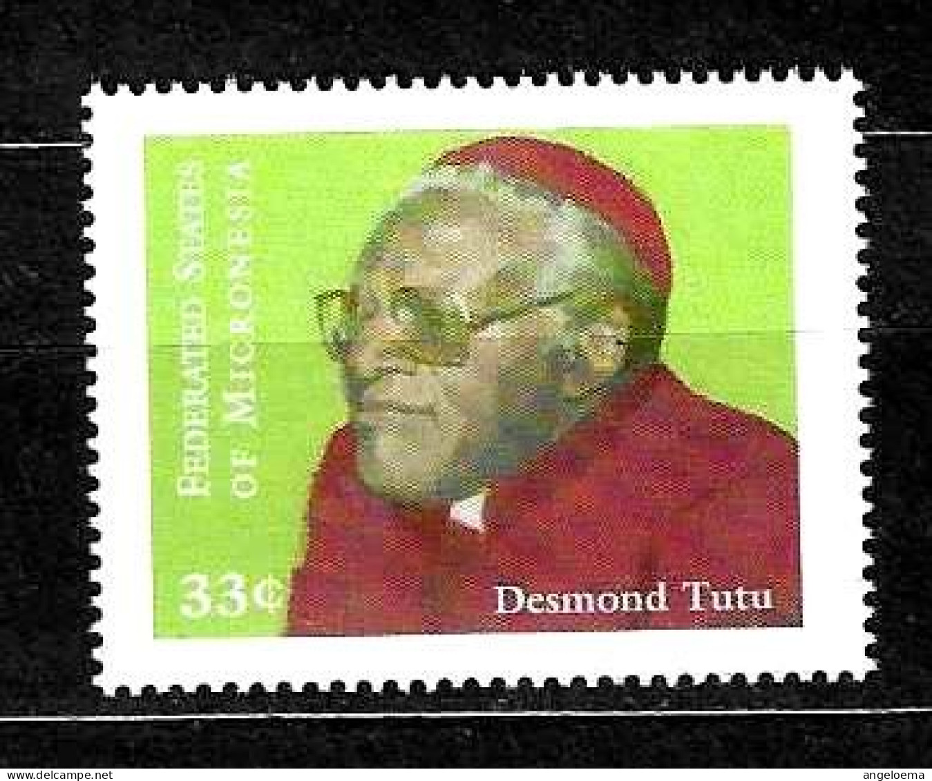 MICRONESIA - 1999 DESMOND TUTU Arcivescovo Anglicano E Attivista Sudafricano Oppositore Dell'apartheid Nuovo** MNH - Cristianismo