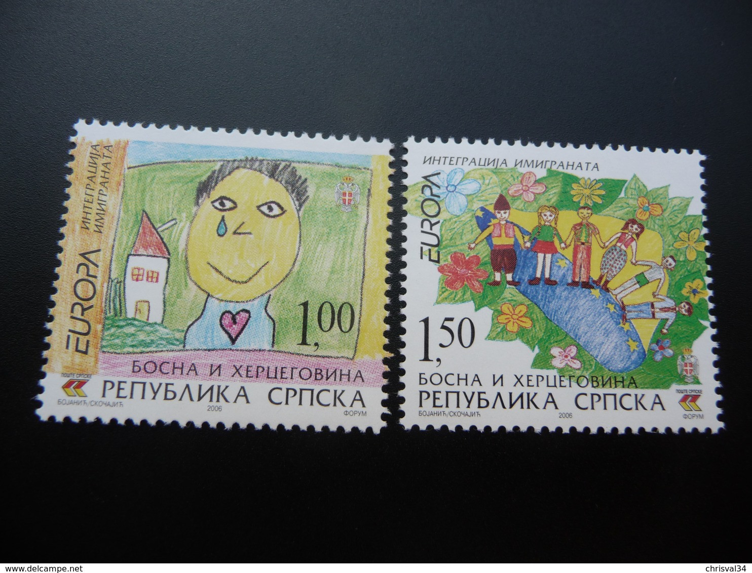 TIMBRES   EUROPA  2006   BOSNIE  N  514 / 515   COTE 6,00  EUROS   NEUFS  LUXE** - 2006