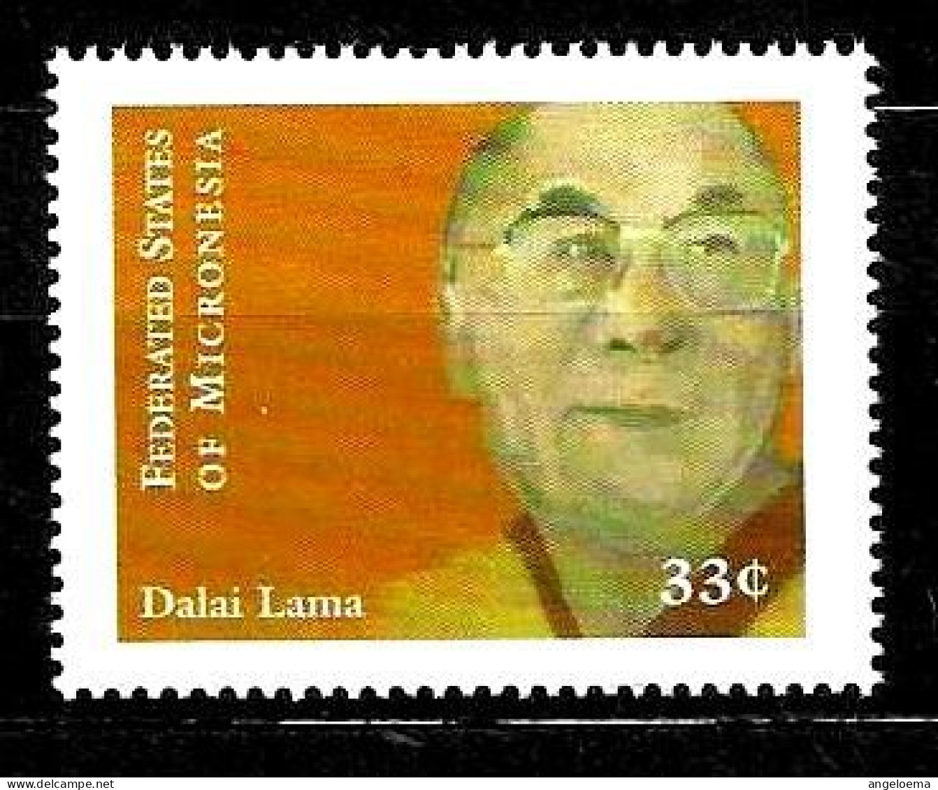 MICRONESIA - 1999 DALAI LAMA Monaco Buddhista Tibetano Nuovo** MNH - Bouddhisme