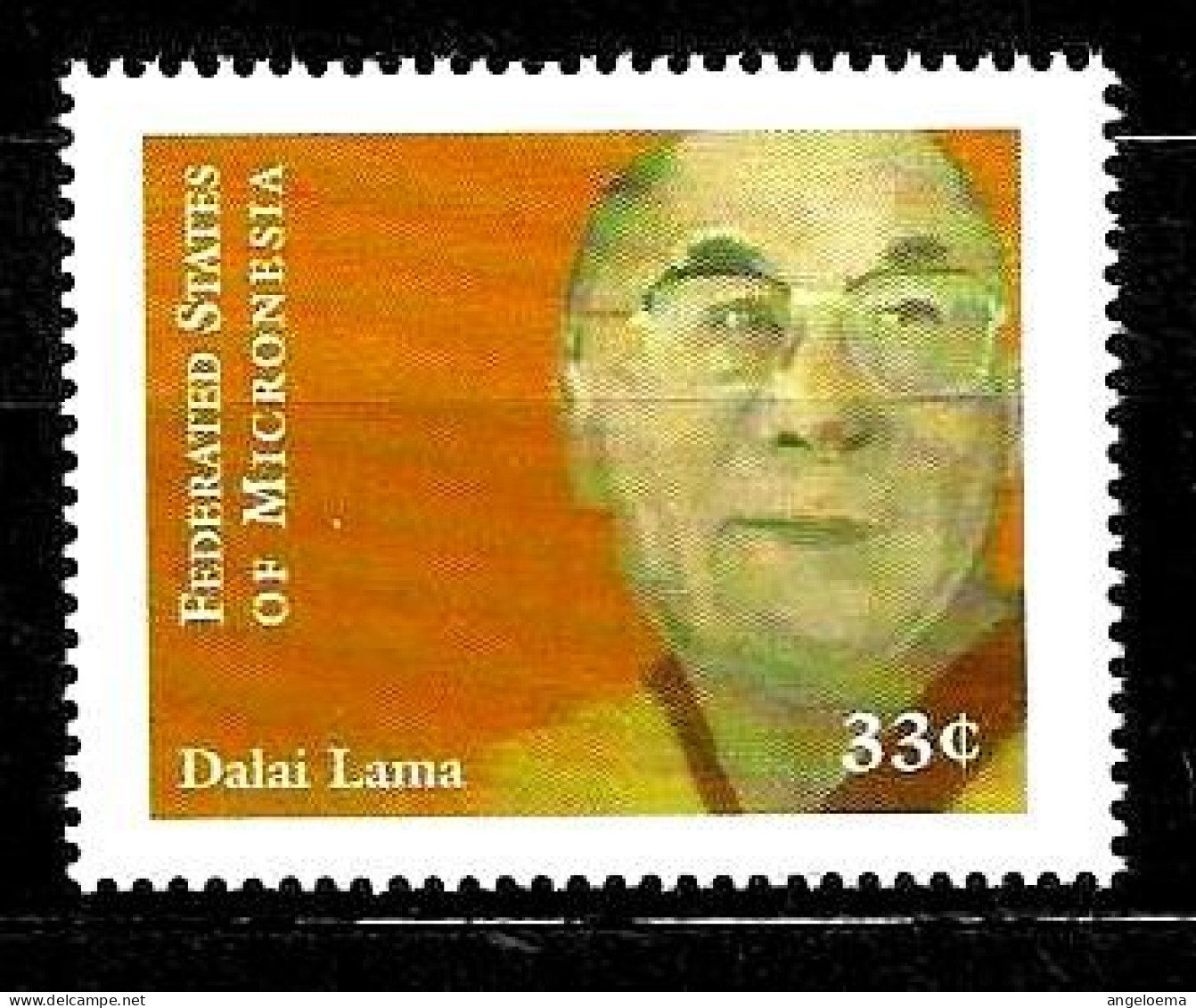 MICRONESIA - 1999 DALAI LAMA Monaco Buddhista Tibetano Nuovo** MNH - Buddhismus