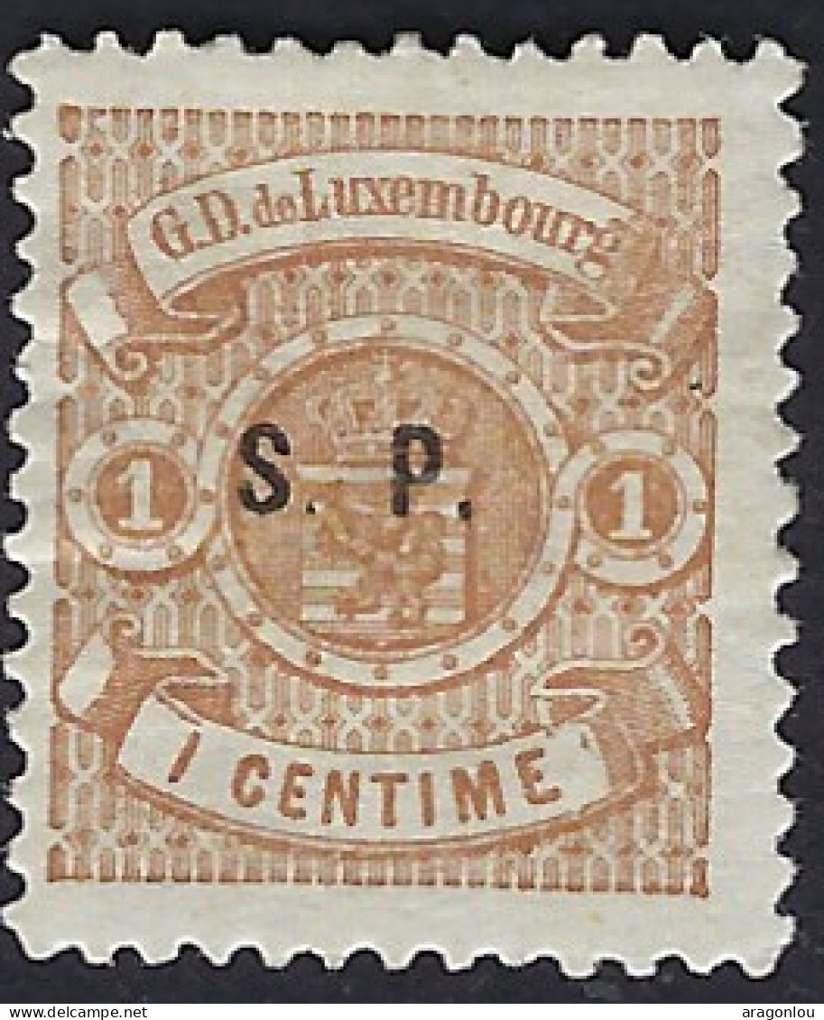 Luxembourg - Luxemburg - Timbres -  Armoires  1881   1C.   S.P.   Gomme   Michel 27 I - 1859-1880 Wappen & Heraldik