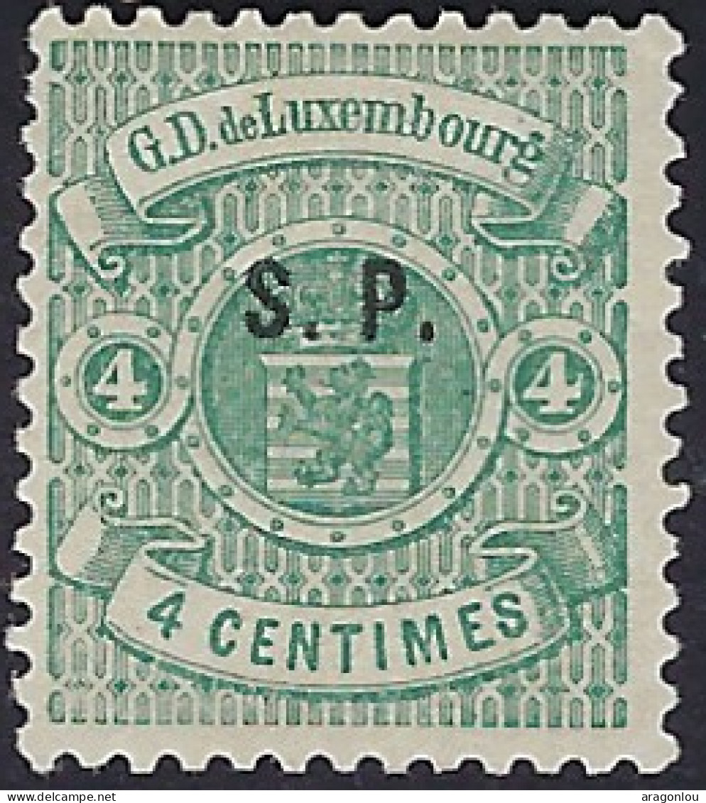 Luxembourg - Luxemburg - Timbres -  Armoires  1881   4C.   *    S.P.     Certifié  Richter    Michel 23 I    VC. 225 ,- - 1859-1880 Wappen & Heraldik