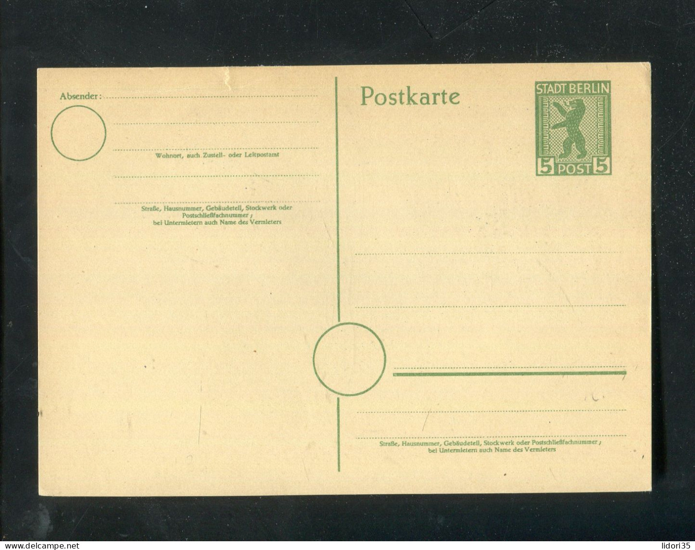 "SBZ" 1945, Postkarte Mi. P 3a ** (70145) - Berlino & Brandenburgo