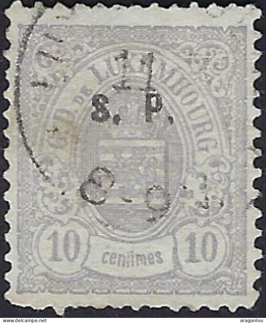 Luxembourg - Luxemburg - Timbres -  Armoires  1881   10C.   °    S.P.      Michel 30  I    VC. 250 ,- - 1859-1880 Stemmi