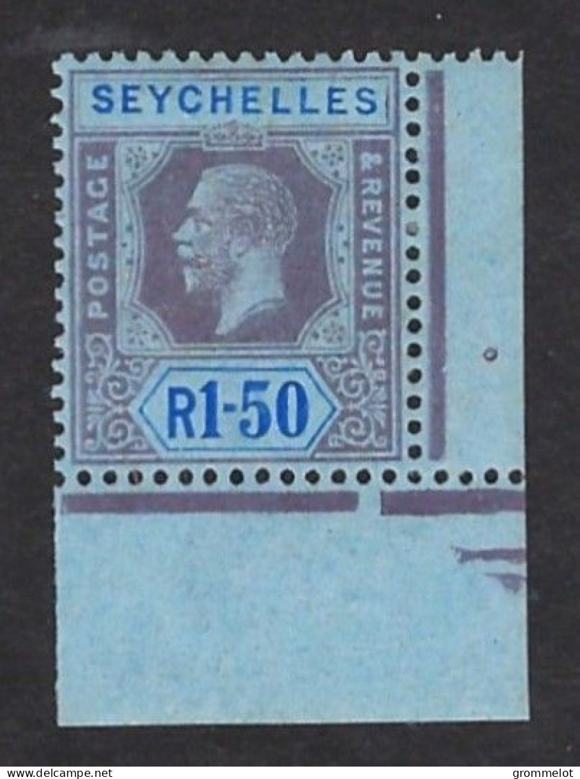 SEYCHELLES Yvert 87 Pl II (SG 95a Die II ) 1917/20 Neufs Marque De Charnière (Mint *)Très Beaux, Very Fine - Seychelles (...-1976)