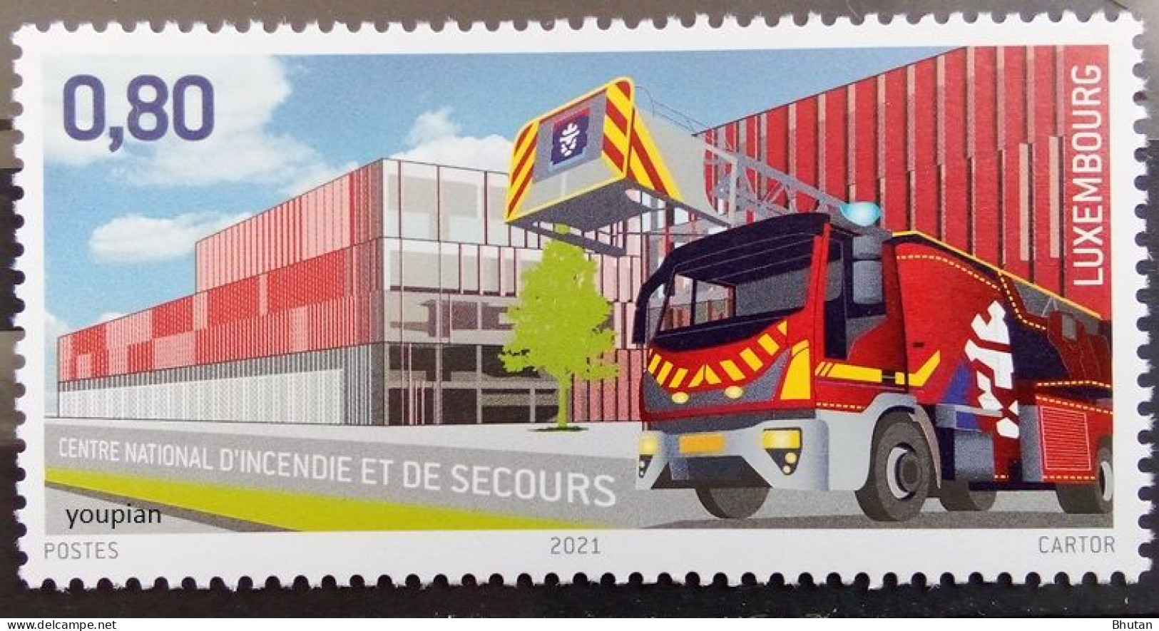 Luxembourg 2021, Opening Of The CNIS, MNH Single Stamp - Ungebraucht