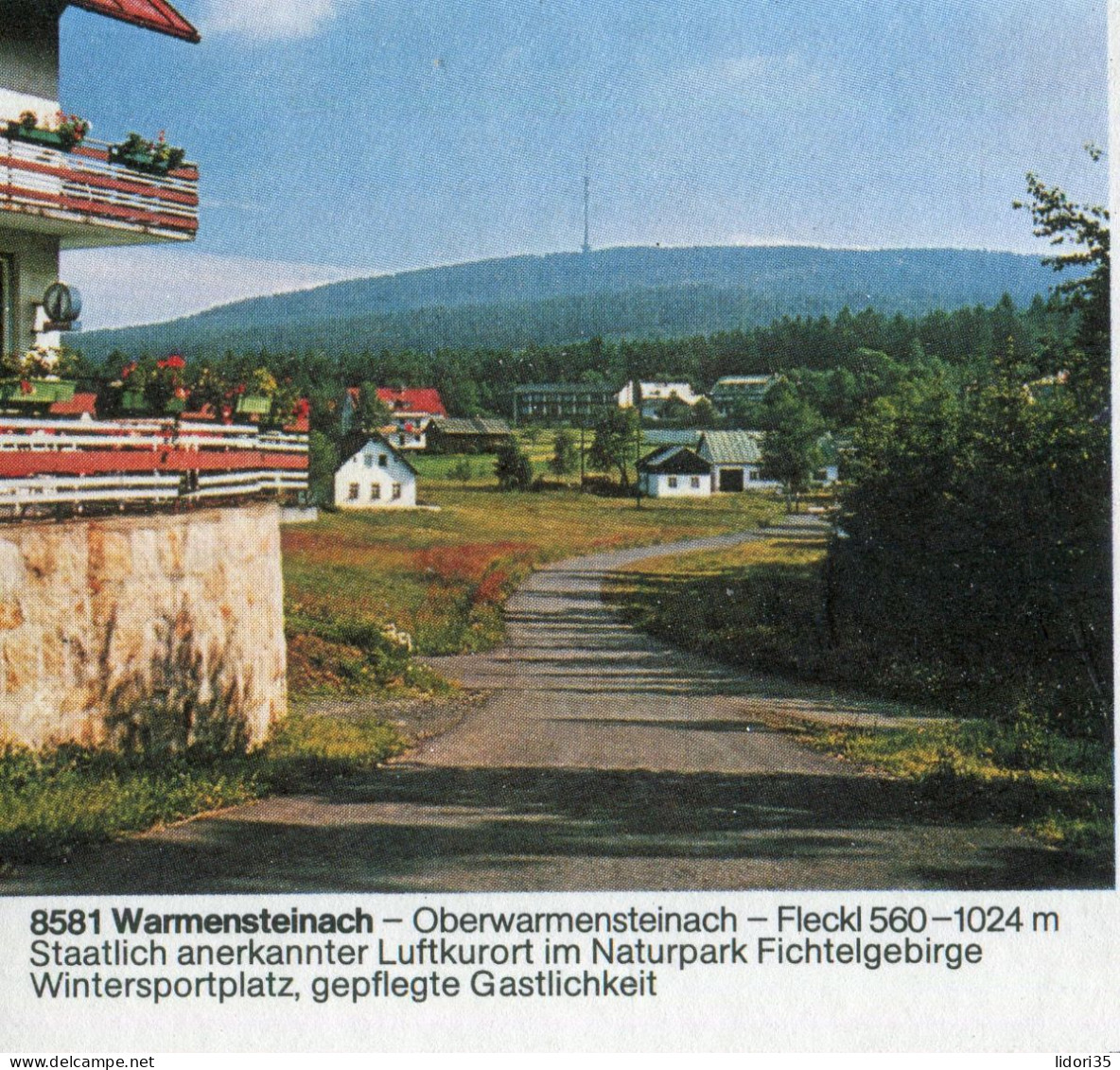 "BUNDESREPUBLIK DEUTSCHLAND" 1983, Bildpostkarte Mit Bildgleichem Stempel Ex "WARMENSTEINACH" (70152) - Cartes Postales Illustrées - Oblitérées