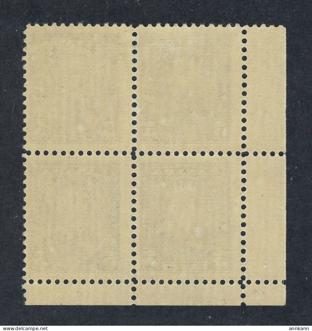 4x Canada George V Stamps Block Of 4 #221-5c Gash In 5 3x MNH 1x MH GV = $60.00 - Blocks & Kleinbögen