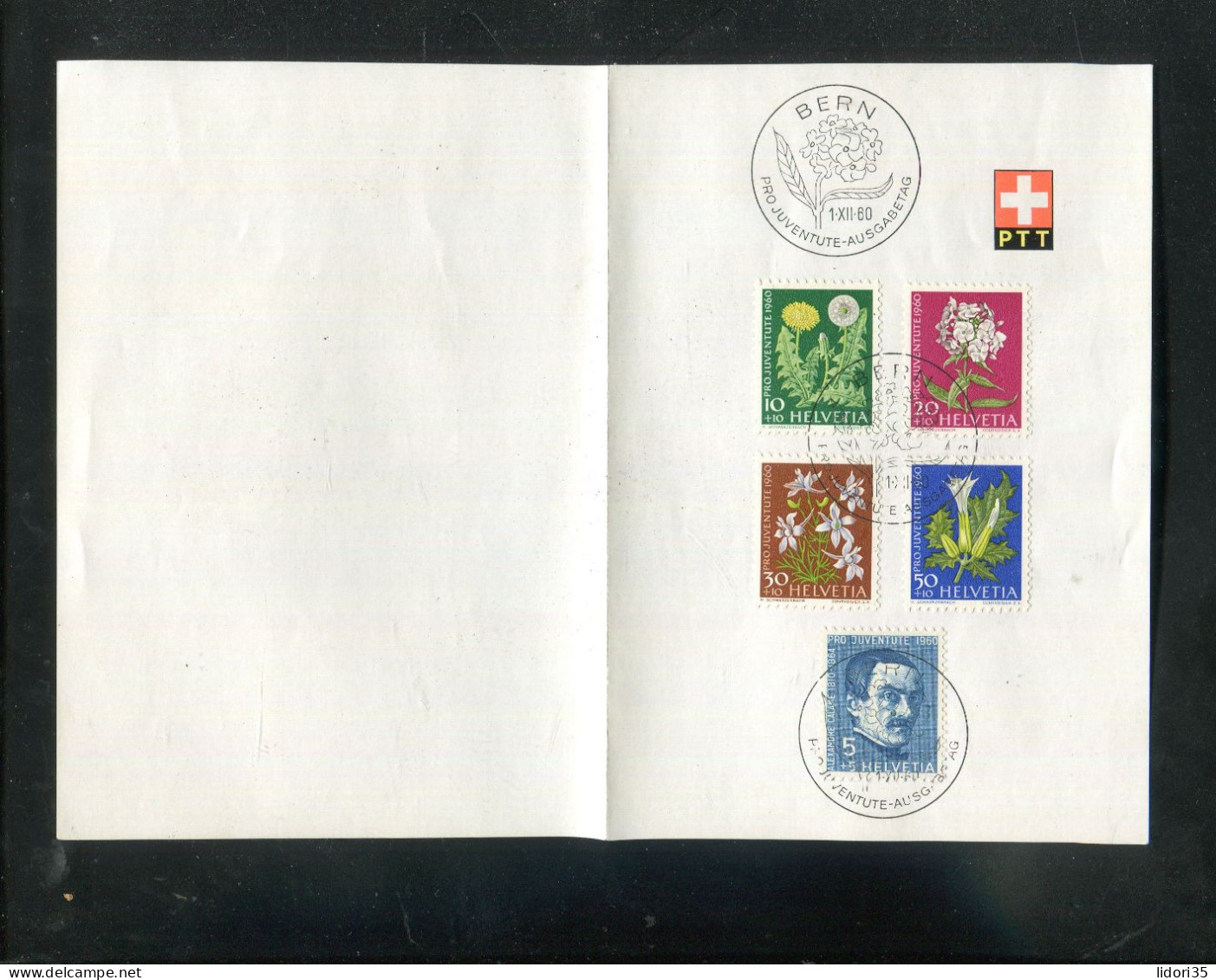 "SCHWEIZ" 1961, Mi. 742-746 "Pro Juventute" Auf PTT-Blatt, Ersttags-SSt. (70158) - Lettres & Documents