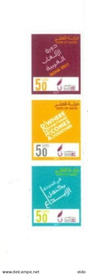 QATAR. - 2011 - ARAB GAMES, DOHA STAMPS COMPLETE SET OF 3 UMM (**). - Qatar