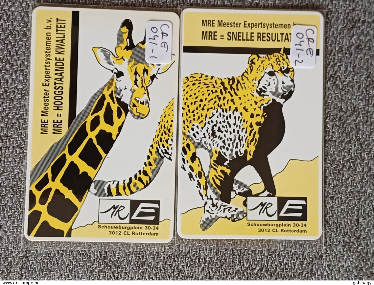 NETHERLANDS - CRE041-1 + CRE041-2 - PUZZLE SET OF 2 CARDS - MRE - 1.000 EX. - Private