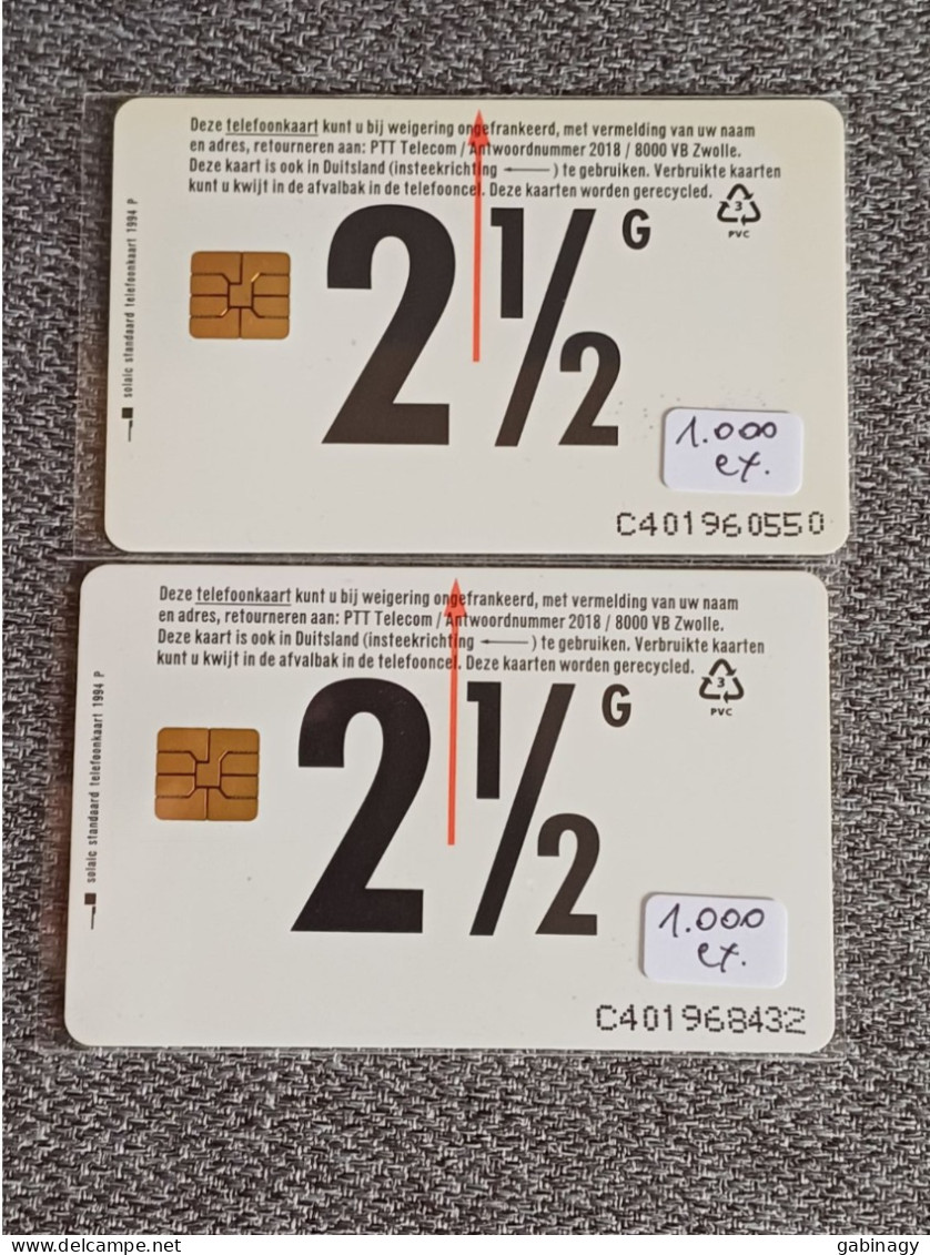 NETHERLANDS - CRE041-1 + CRE041-2 - PUZZLE SET OF 2 CARDS - MRE - 1.000 EX. - Privées