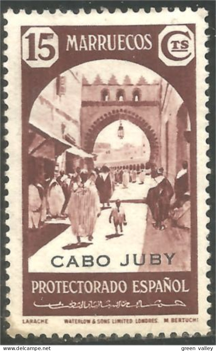 XW01-2326 Cabo Juby Surcharge Marruecos Street MH * Neuf - Kaap Juby