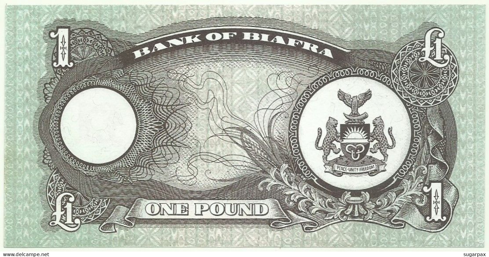 BIAFRA - 1 Pound - ND ( 1968 - 1969 ) - P 5.a - Serie DS - NIGERIA ( Africa ) - Nigeria