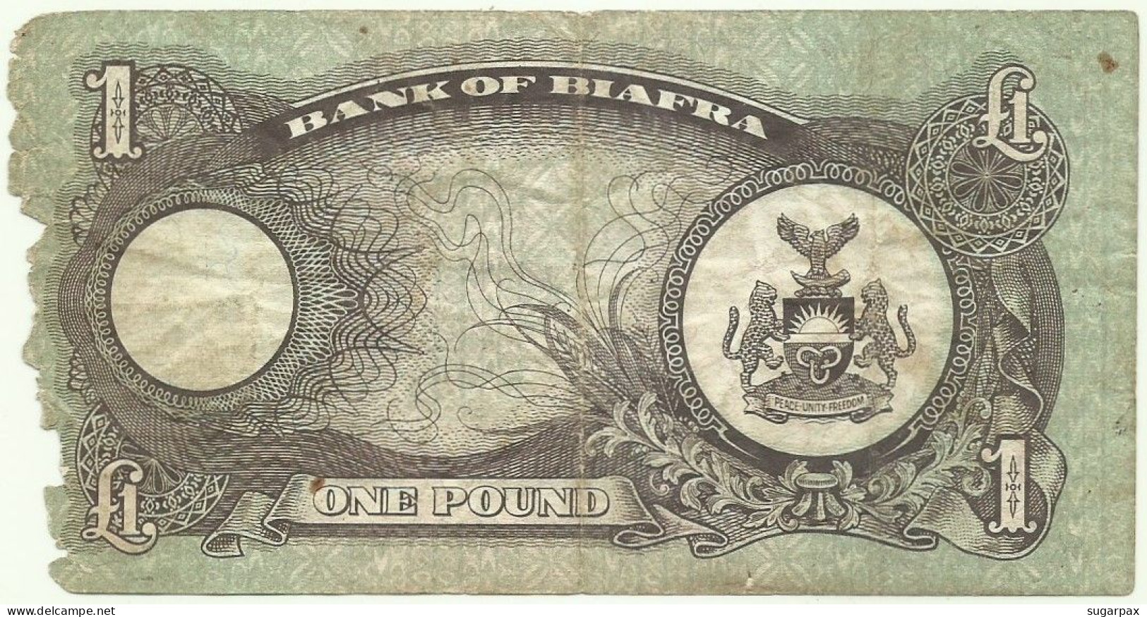 BIAFRA - 1 Pound - ND ( 1968 - 1969 ) - P 5.a - Serie DX - NIGERIA ( Africa ) - Nigeria