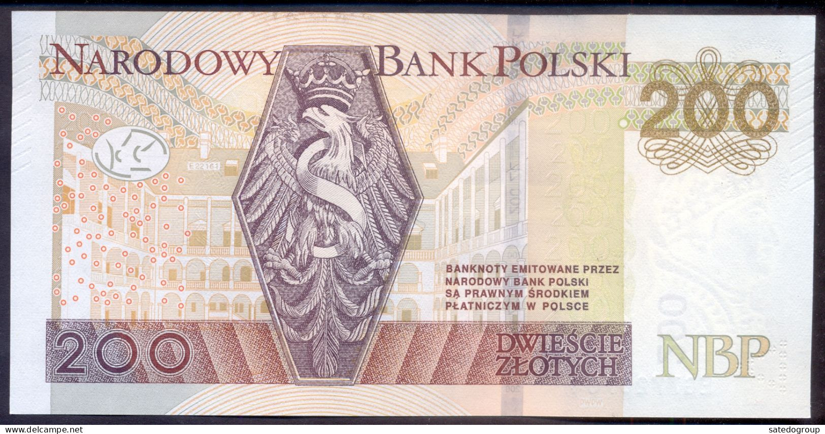 Poland 200 Zlotych 2021 UNC P- 189b - Poland