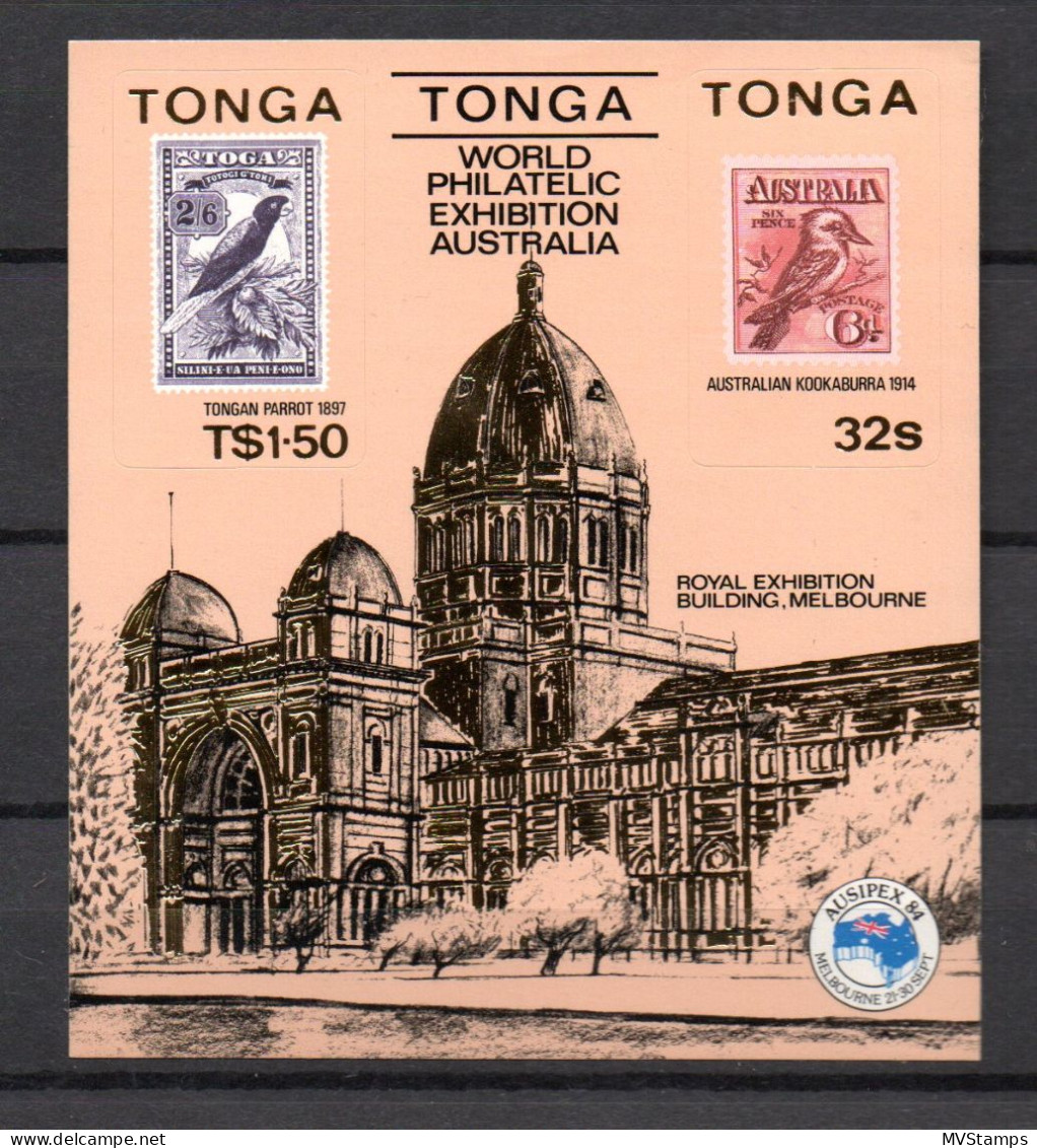 Tonga 1984 Sheet Birds/Vogel/Ausipex Stamps (Michel Block 5) MNH - Tonga (1970-...)