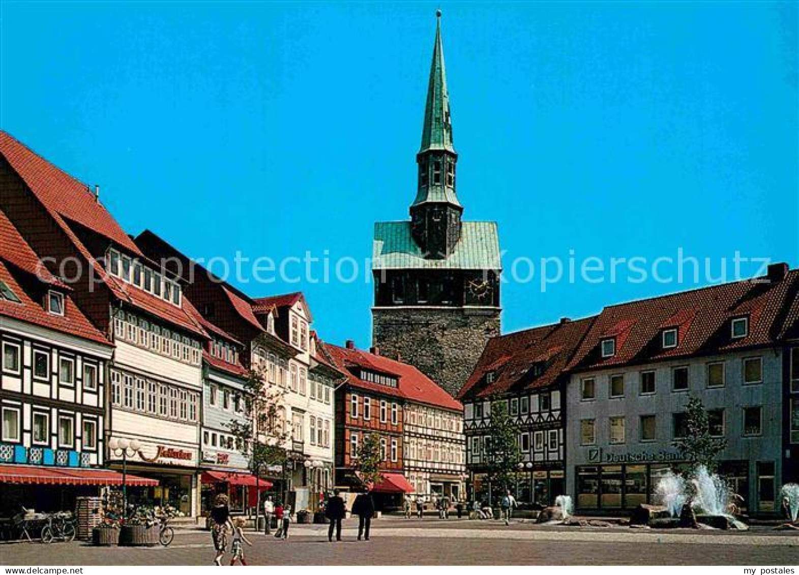 72898847 Osterode Harz Fussgaengerzone Kornmarkt Mit Marktkirche Osterode Am Har - Osterode