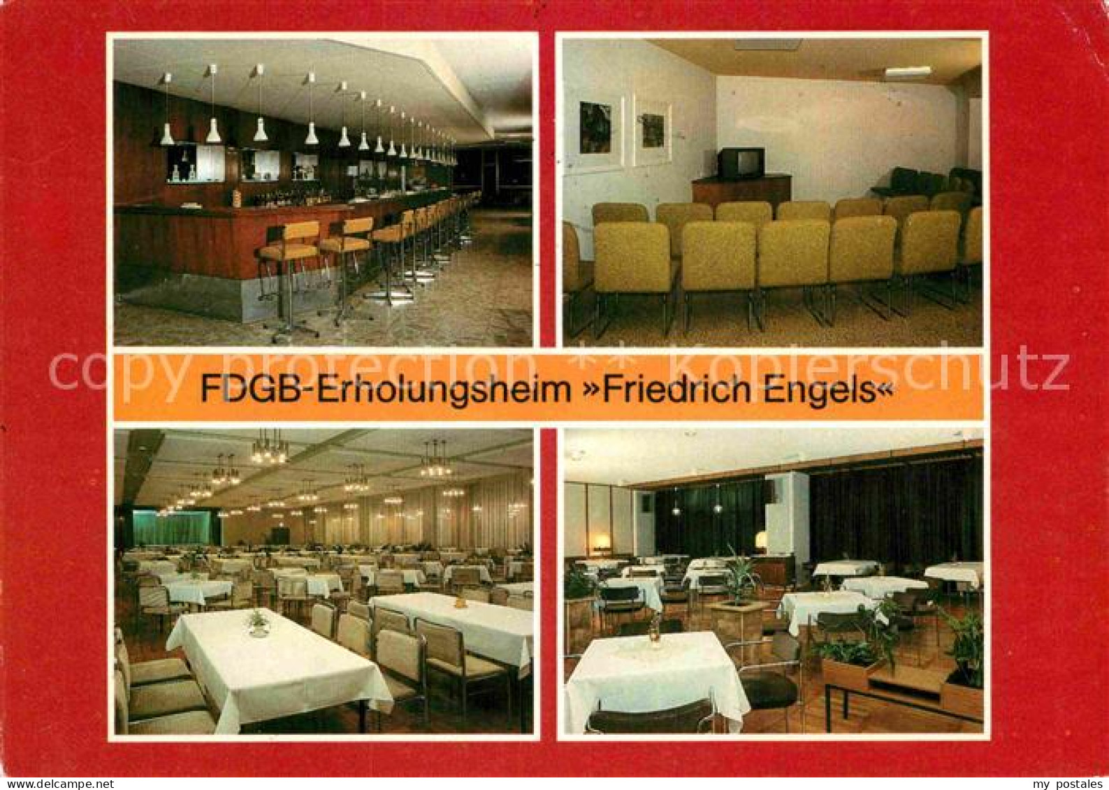 72898395 Templin Erholungsheim Friedrich Engels Hallenbar Fernsehturm Restaurant - Templin