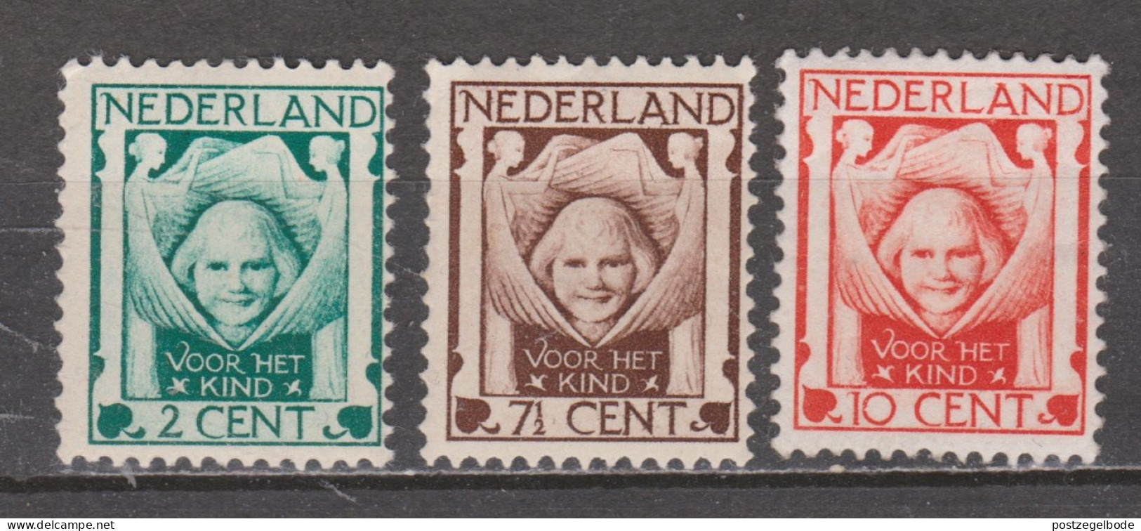 Nederland Netherlands Pays Bas 141 142 143 MNH/Postfris Kinderzegels Children Stamps Timbres D'enfants 1924 - Unused Stamps