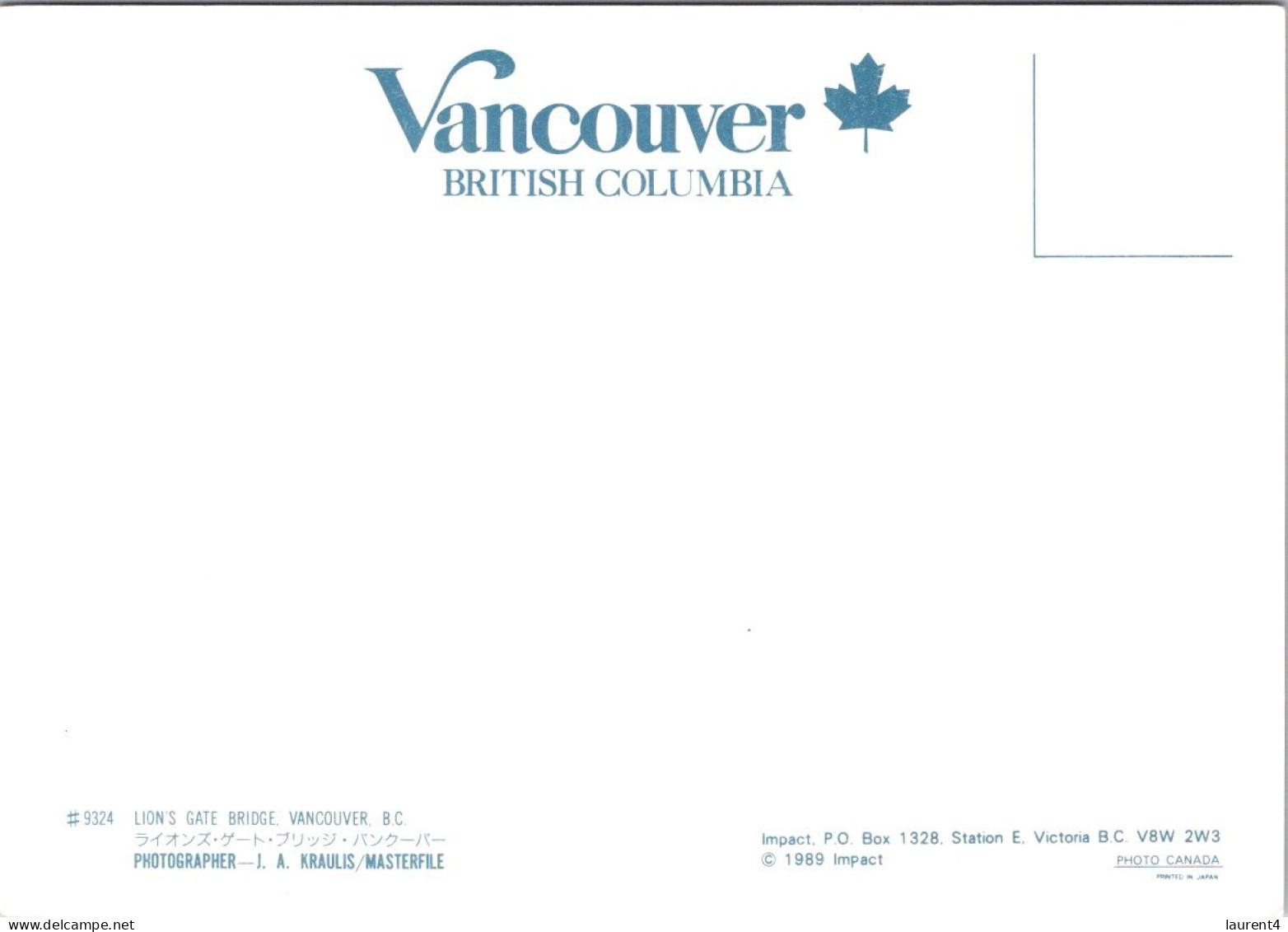 25-2-2024 (1 Y 15) Canada - Vancouver Lion Gate Bridge - Vancouver