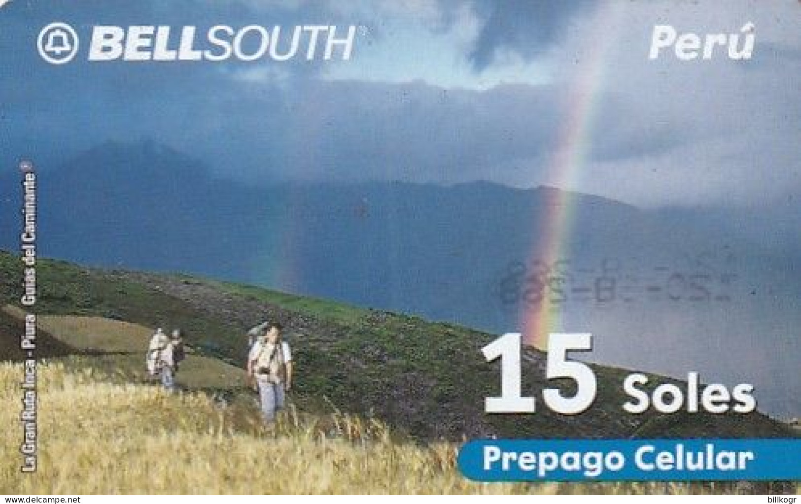 PERU - La Gran Ruta Inca/Piura, BellSouth Prepaid Card S/.15, CN At Left, Exp.date 12/02, Used - Peru