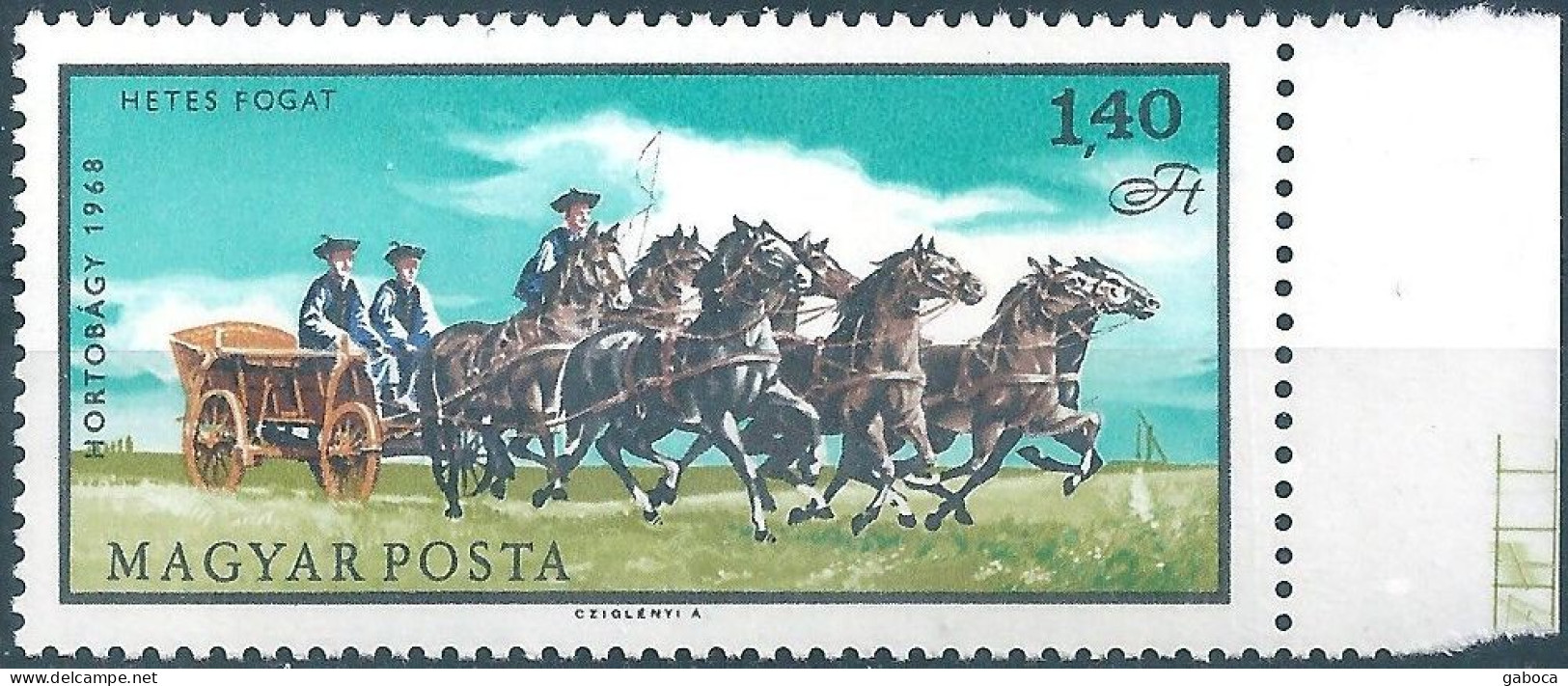 C5651 Hungary National Park Hortobágy Horse Transport Nature Protection MNH RARE - Andere (Aarde)