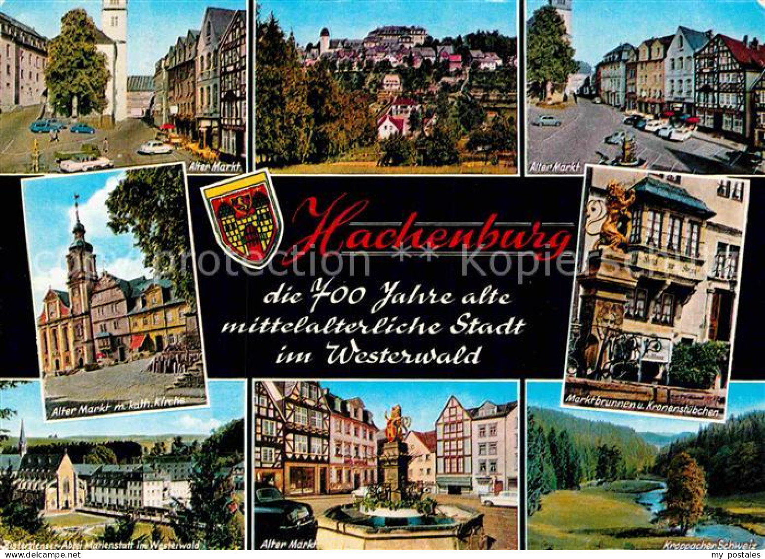 72896542 Hachenburg Westerwald Alter Markt Kath Kirche Abtei Marienstatt Kroppac - Hachenburg