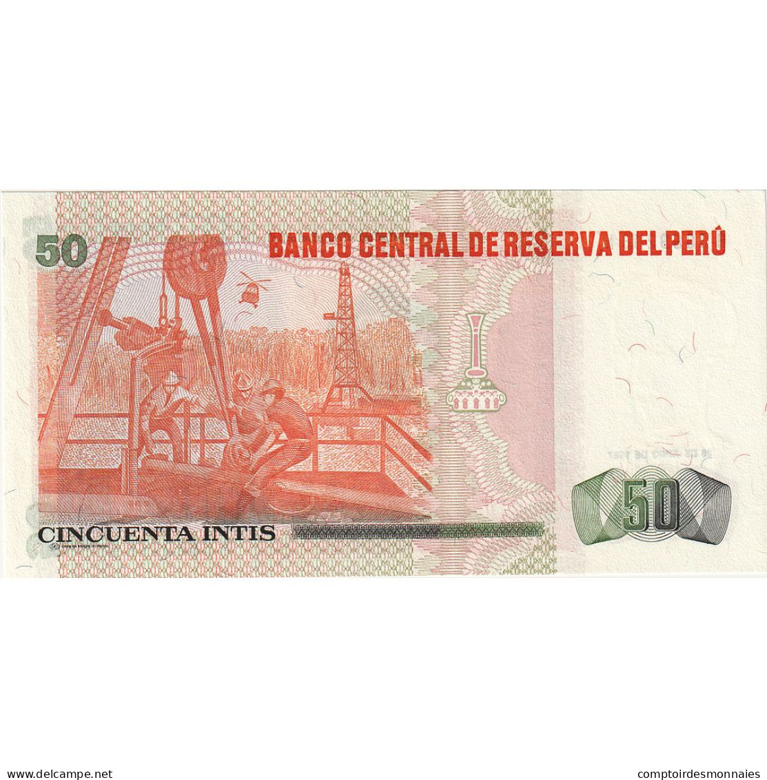 Billet, Pérou, 50 Intis, 1987-06-26, KM:131b, NEUF - Peru