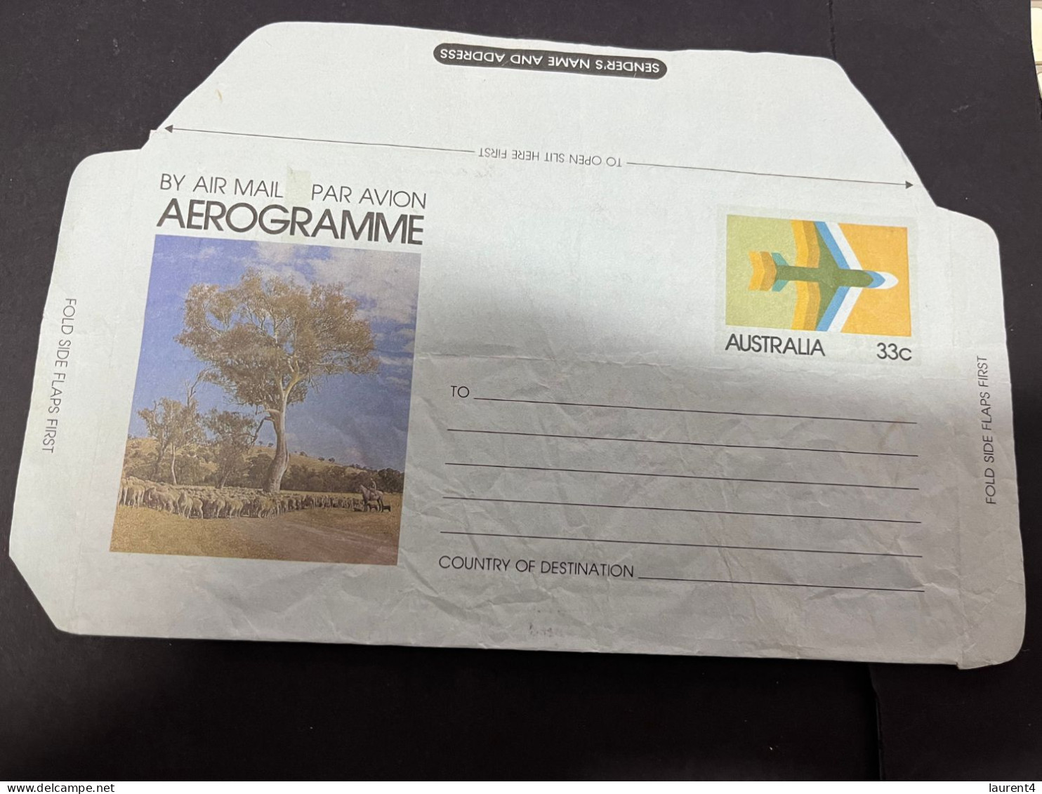 25-2-2024 (1 Y 14) Australia (1 Aerogramme Covers) 33 C (sheep) - Aerograms