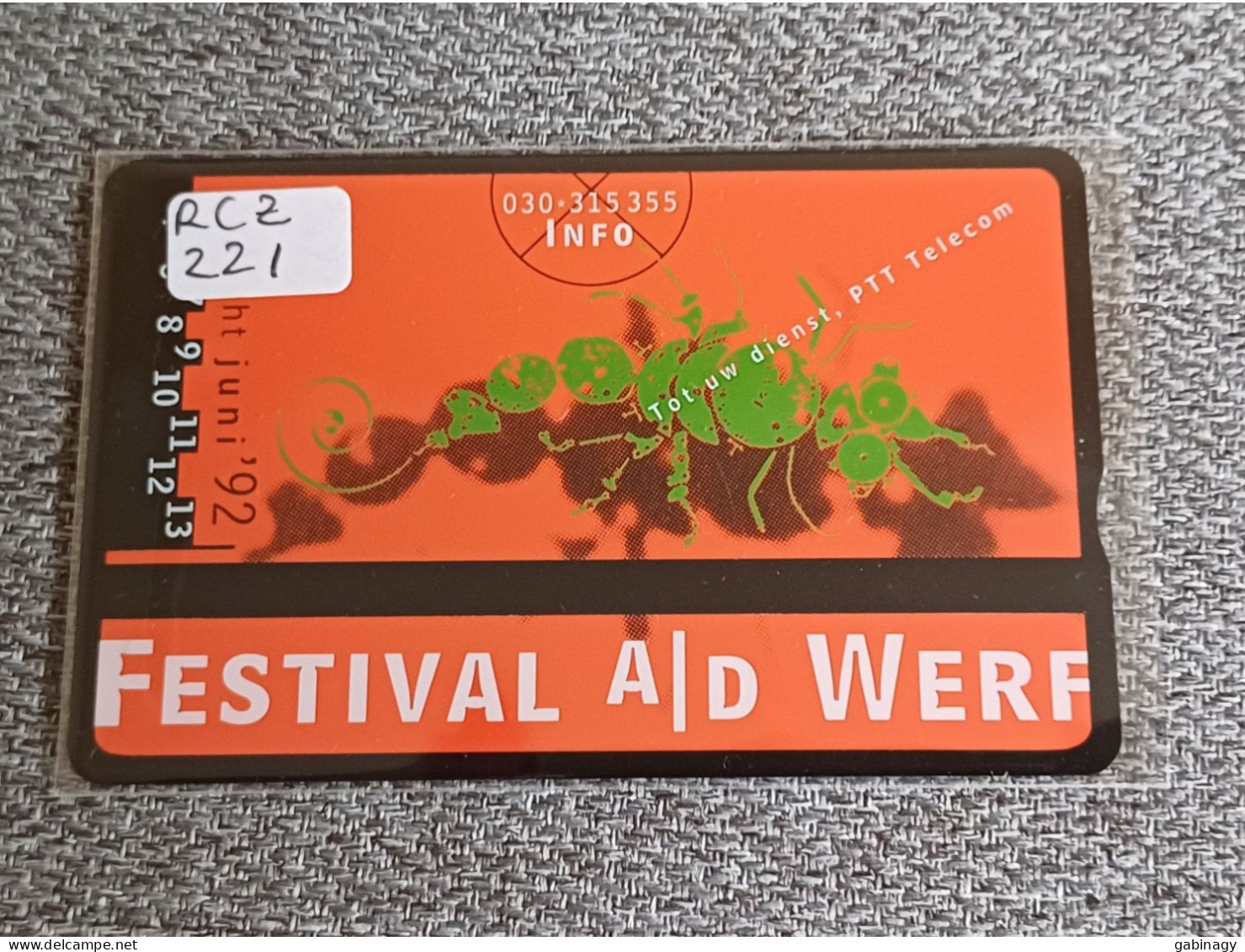 NETHERLANDS - RCZ221 - FESTIVAL A/D WERF - 1.000 EX. - Privat