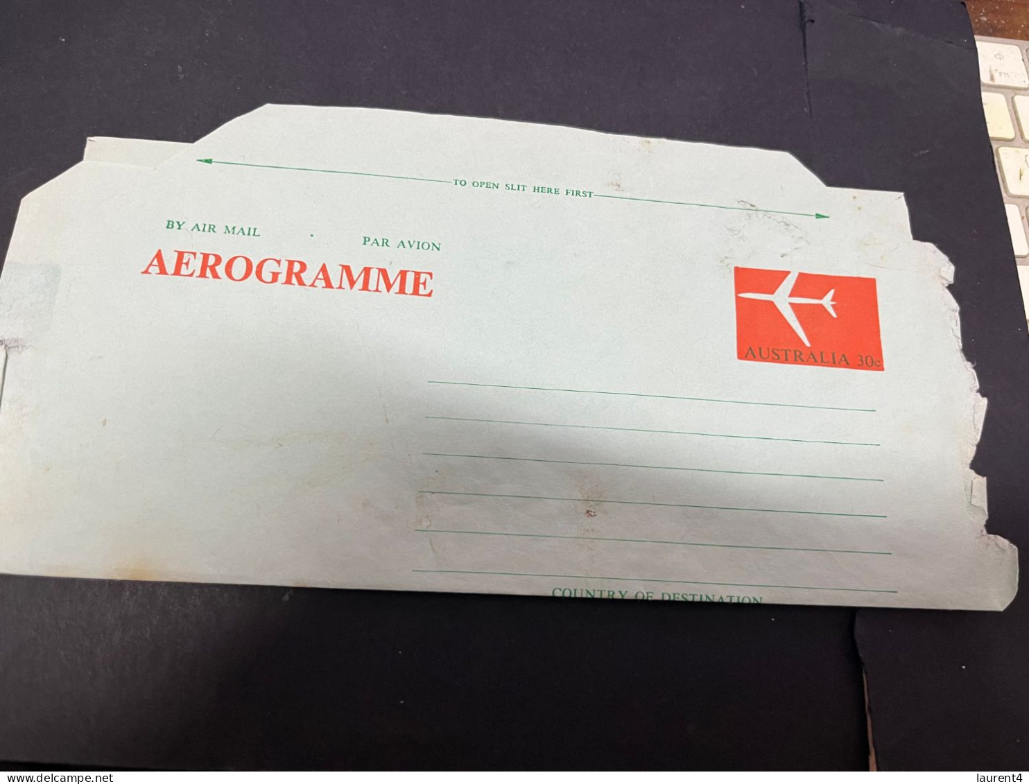 25-2-2024 (1 Y 14) Australia (1 Aerogramme Covers) 30 C - Aérogrammes