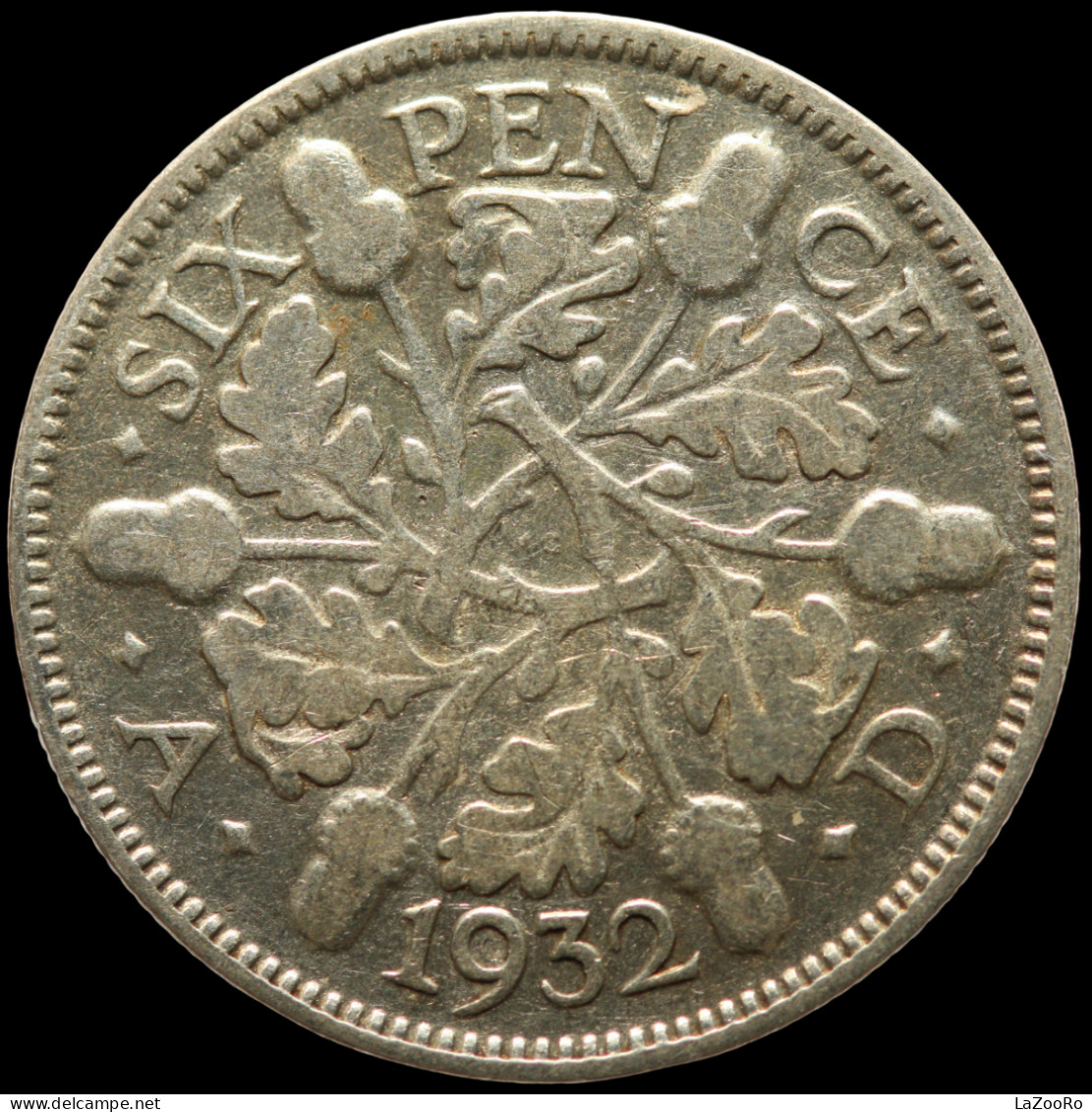 LaZooRo: Great Britain 6 Pence 1932 XF - Silver - H. 6 Pence