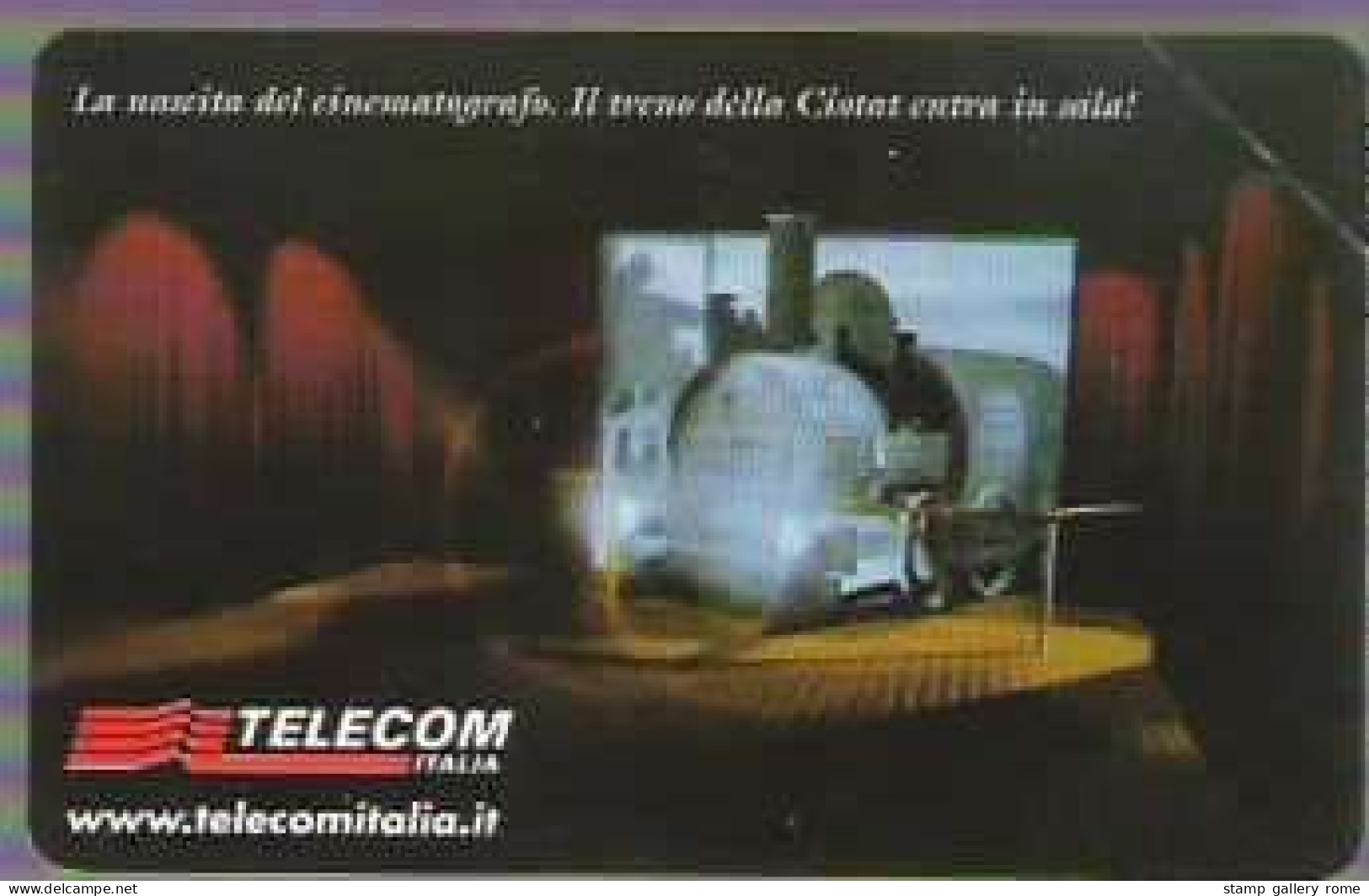 TELECOM -  LA NASCITA DEL CINEMATOGRAFO -  USATA -  LIRE 10000 - GOLDEN 1168 - Openbaar Getekend