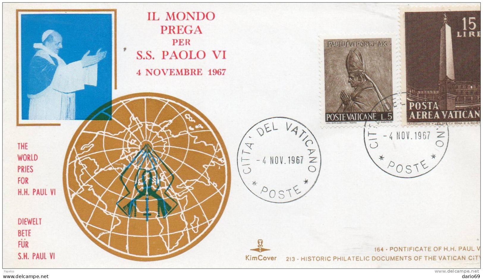 1967 POSTE VATICANE - Gebruikt