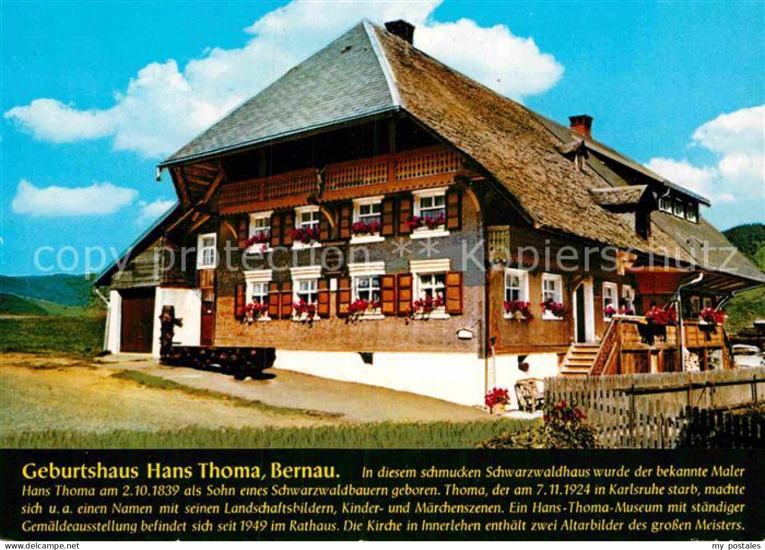 72895490 Bernau Schwarzwald Geburtshaus Hans Thoma Bernau Im Schwarzwald - Bernau