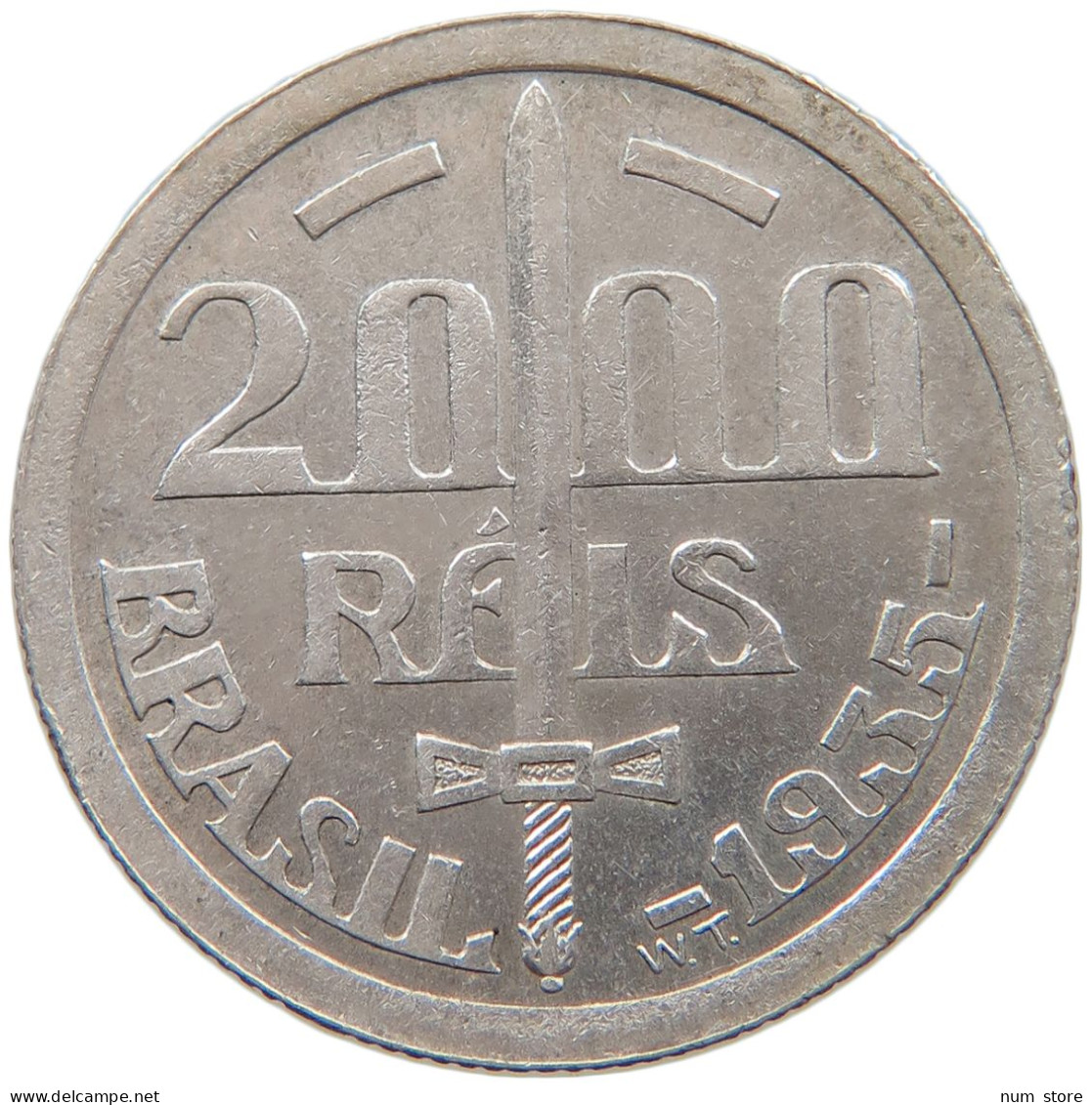 BRAZIL 2000 REIS 1935 #s094 0149 - Brazil