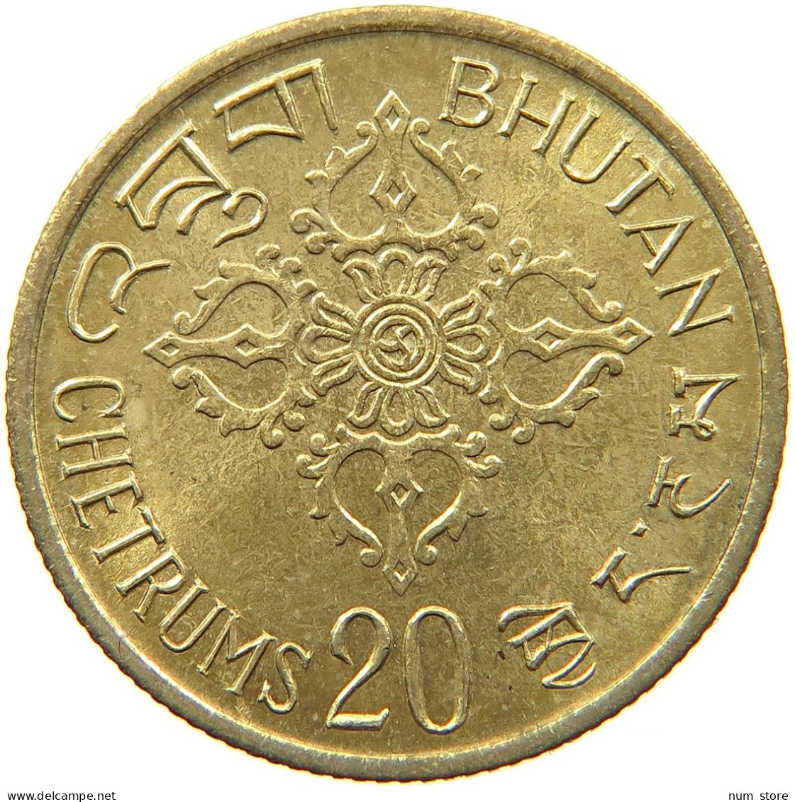 BHUTAN 20 CHETRUMS 1974 #s089 0039 - Butan