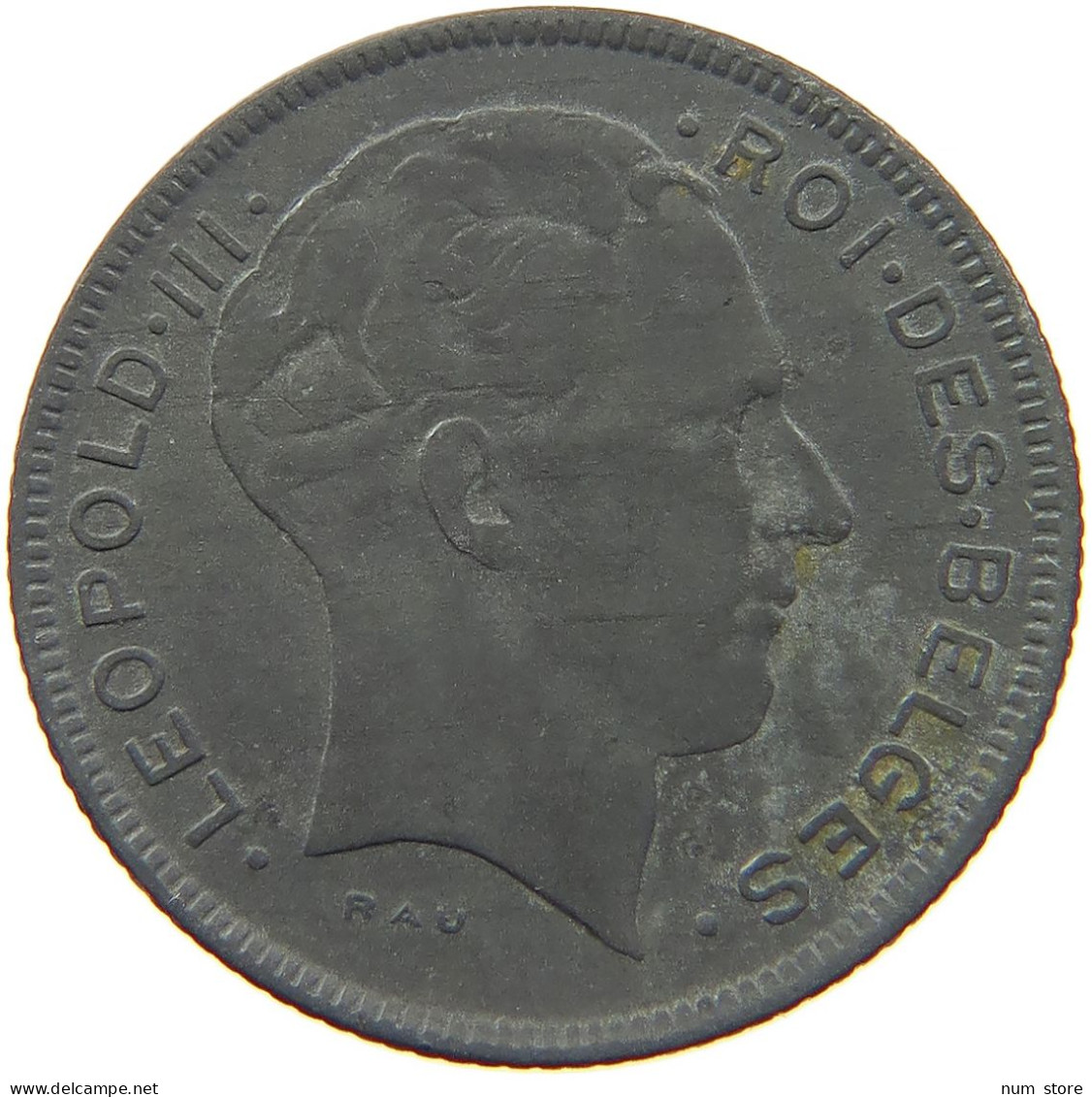 BELGIUM 5 FRANCS 1943 LEOPOLD III. (1934-1951) #s094 0577 - 5 Francs