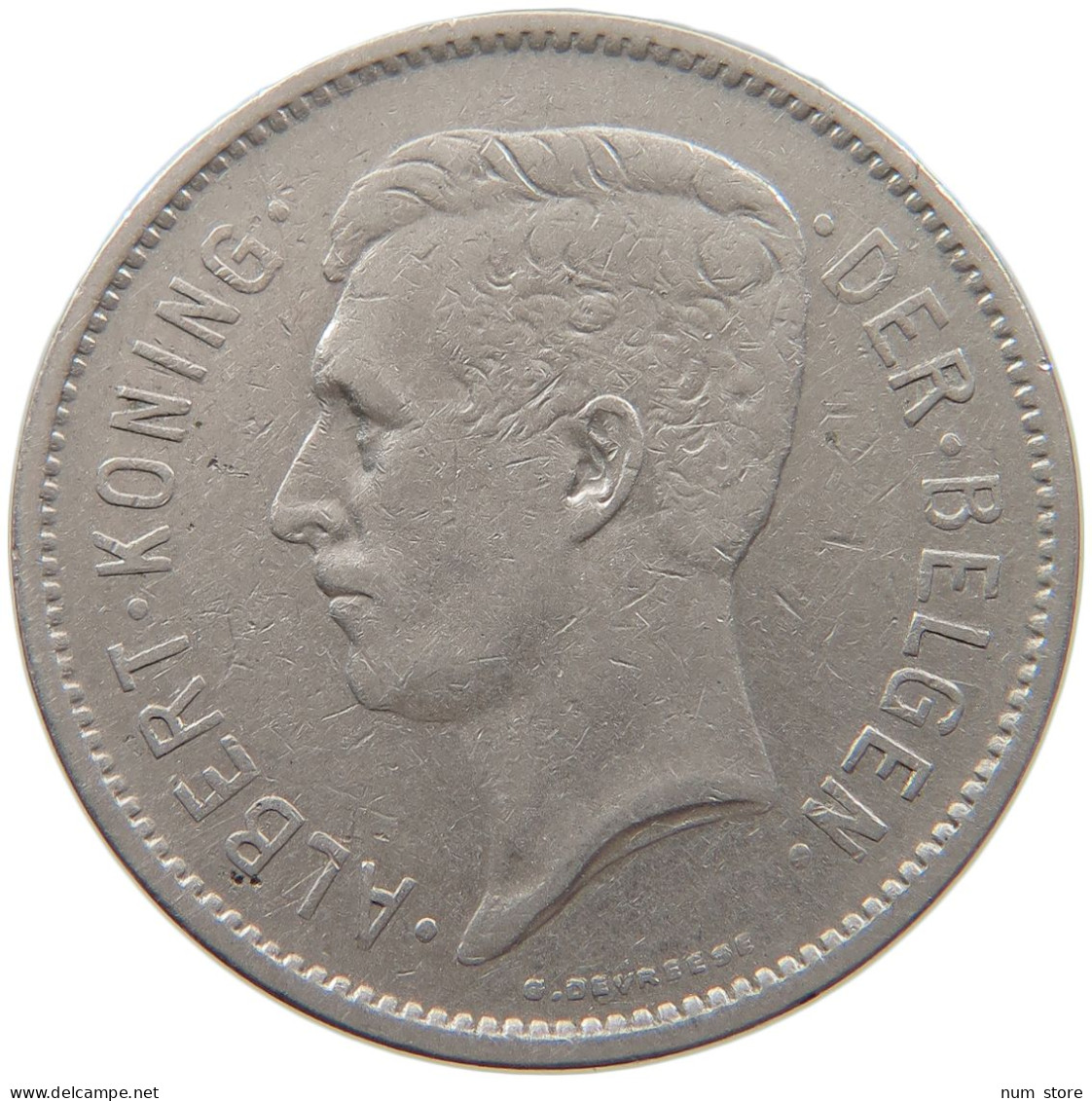 BELGIUM 5 FRANCS 1931 #s092 0105 - 5 Francs & 1 Belga