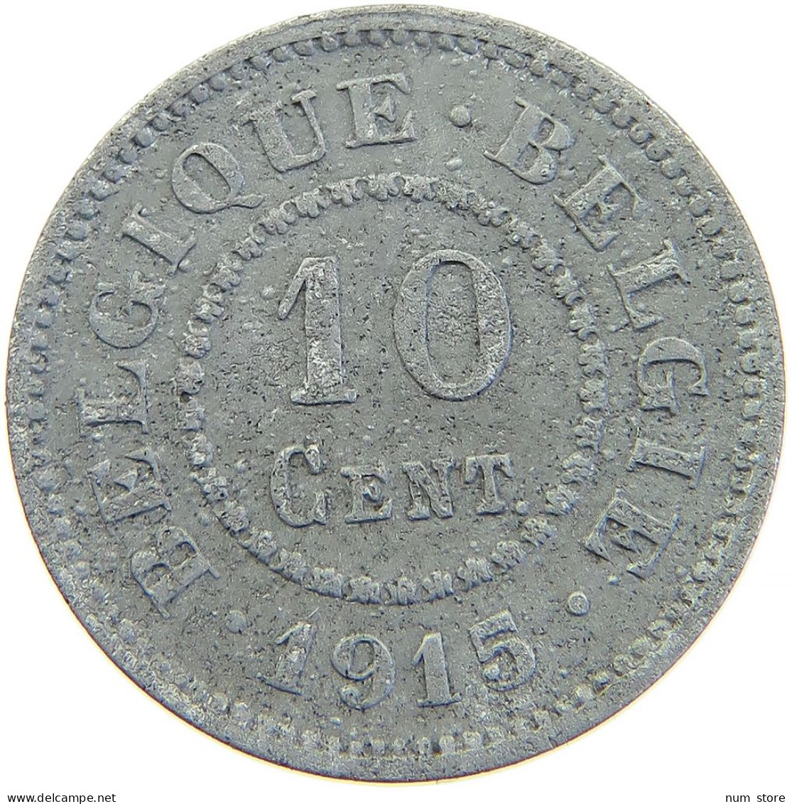 BELGIUM 10 CENTIMES 1915 #s100 0485 - 10 Centimes